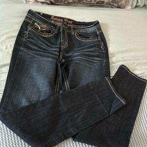 Antique rivet jeans